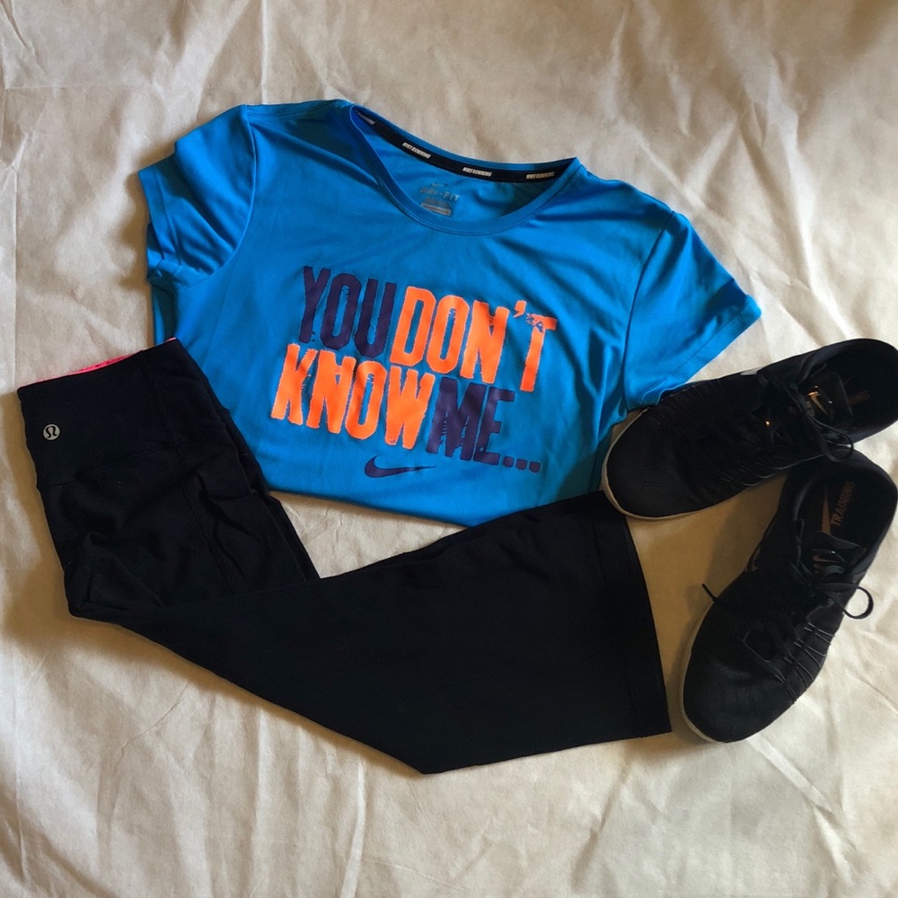 2/$10 Nike blue running shirt